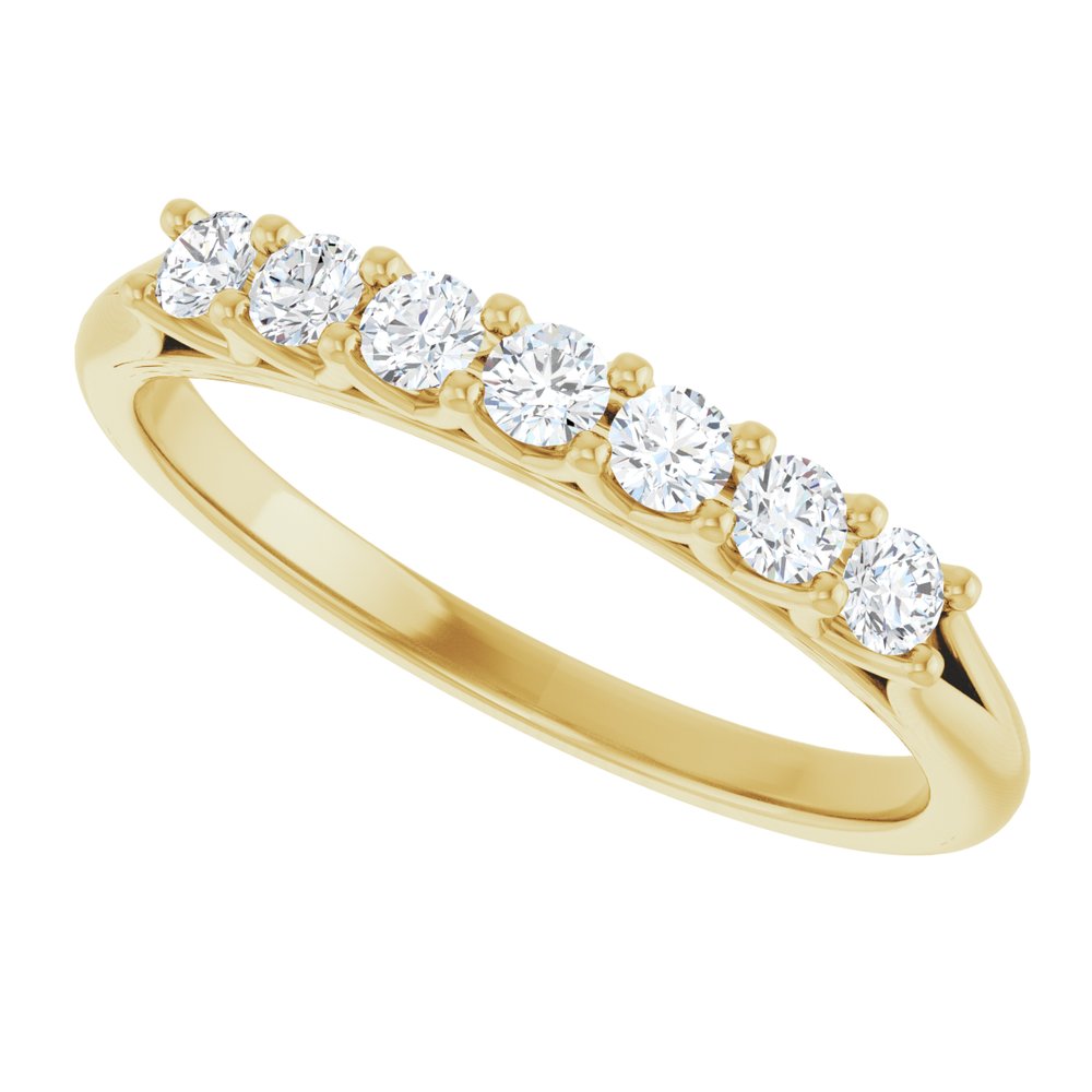 14K Yellow Gold 1/3 CTW Natural Diamond Anniversary Band