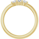 14K Yellow Gold 1/4 CTW Natural Diamond Anniversary Band