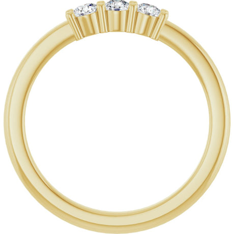 14K Yellow Gold 1/4 CTW Natural Diamond Anniversary Band