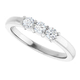 14K White 1/3 CTW Natural Diamond Anniversary Band