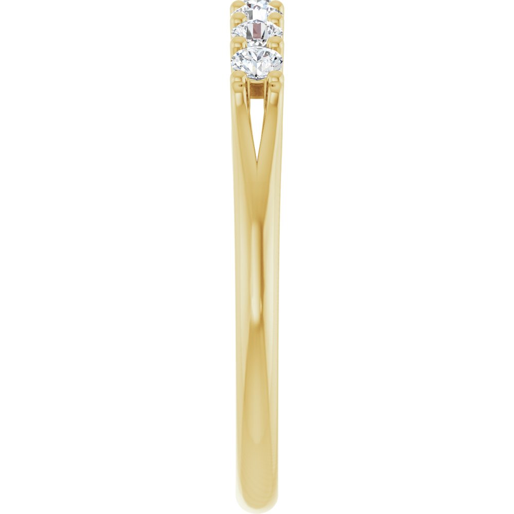 14K Yellow 1/3 CTW Natural Diamond Anniversary Band