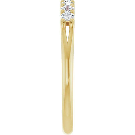 14K Yellow 1/3 CTW Natural Diamond Anniversary Band