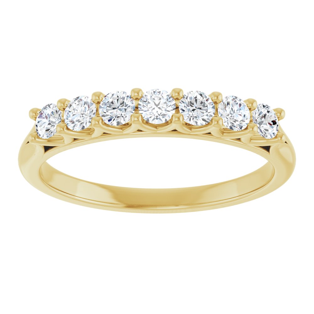 14K Yellow 3/8 CTW Lab-Grown Diamond Anniversary Band