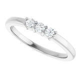 14K White 1/5 CTW Natural Diamond Anniversary Band