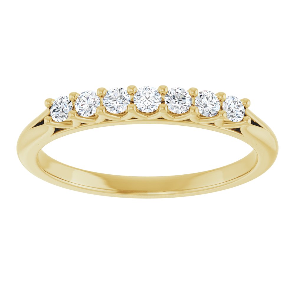 14K Yellow 1/5 CTW Natural Diamond Anniversary Band