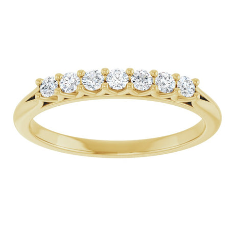 14K Yellow 1/5 CTW Natural Diamond Anniversary Band