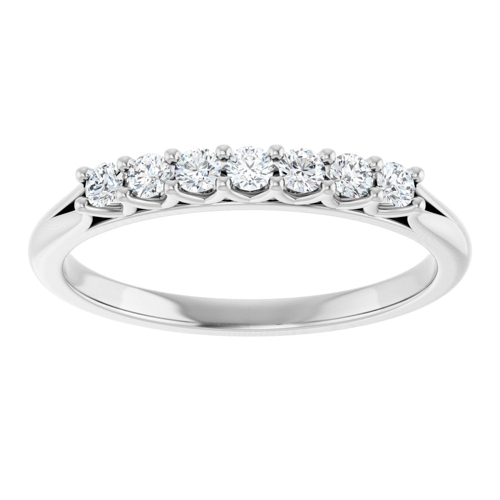 14K White 1/5 CTW Natural Diamond Anniversary Band