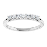 14K White 1/5 CTW Natural Diamond Anniversary Band