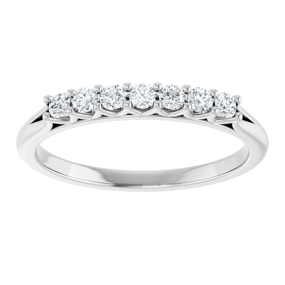 Platinum 1/5 CTW Natural Diamond Anniversary Band