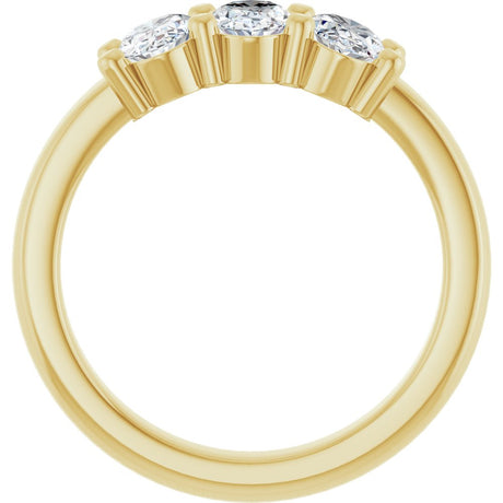14K Yellow Gold 1 1/8 CTW Lab-Grown Diamond Anniversary Band
