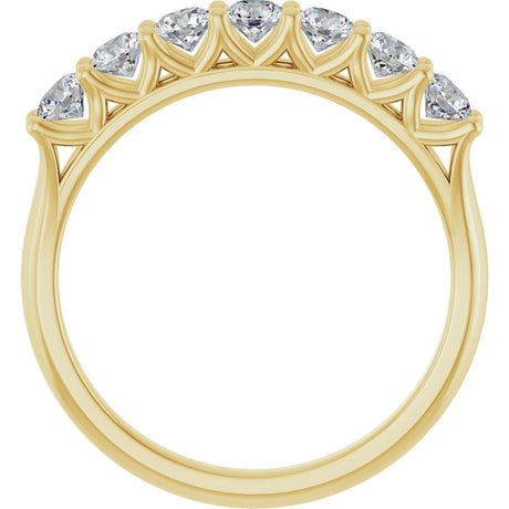 14K Yellow 3/8 CTW Lab-Grown Diamond Anniversary Band