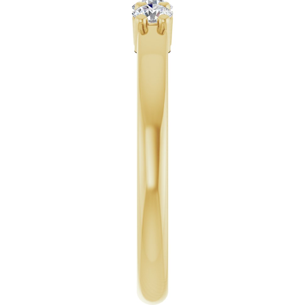 14K Yellow Gold 1/4 CTW Lab-Grown Diamond  Anniversary Band