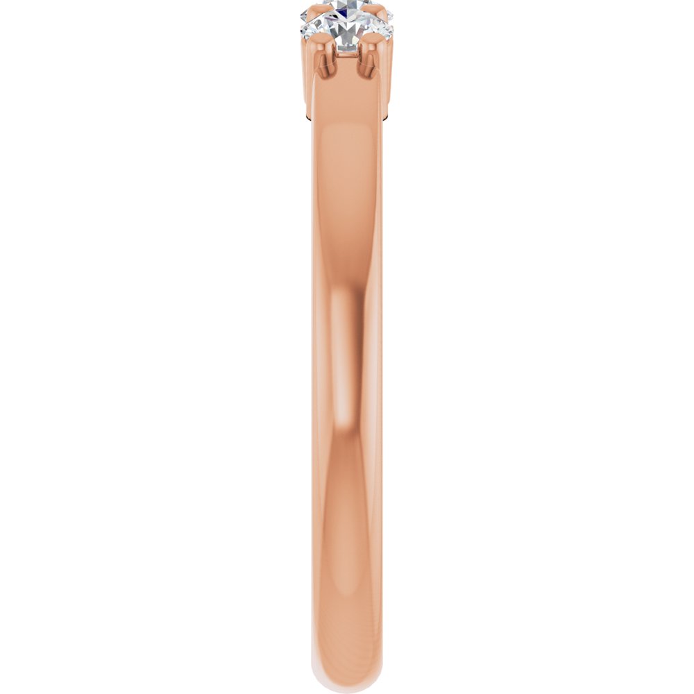 14K Rose Gold 1/3 CTW Natural Diamond Anniversary Band