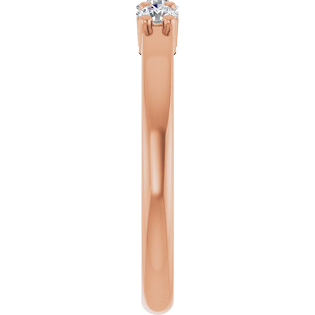 14K Rose Gold 1/3 CTW Natural Diamond Anniversary Band