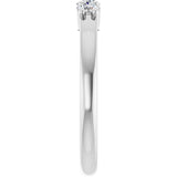 14K White 1/3 CTW Natural Diamond Anniversary Band