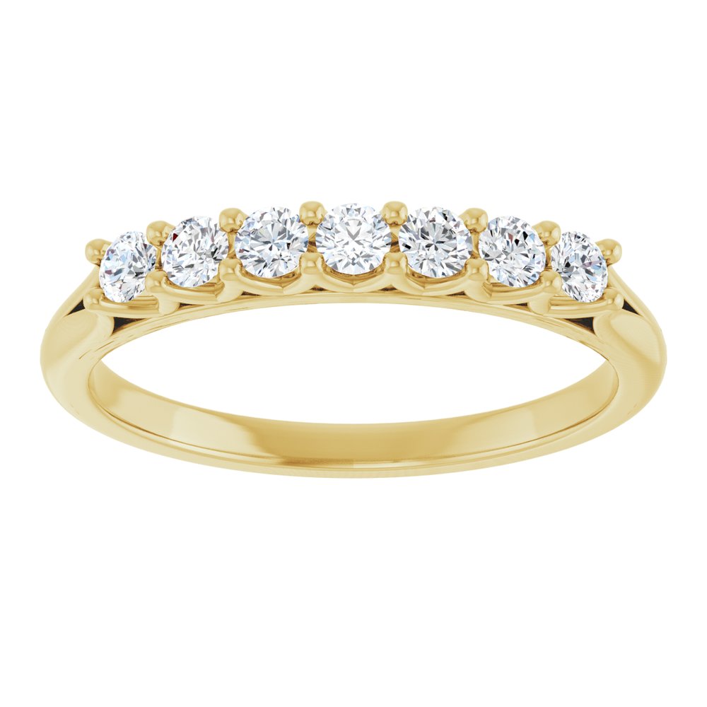 14K Yellow Gold 1/3 CTW Natural Diamond Anniversary Band