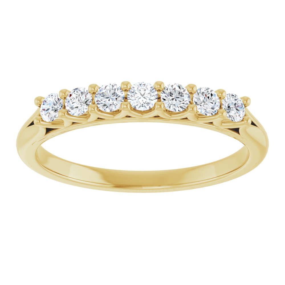 14K Yellow 1/3 CTW Natural Diamond Anniversary Band