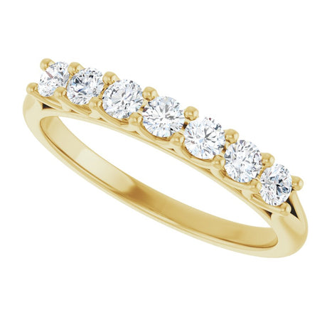 14K Yellow Gold 3/8 CTW Lab-Grown Diamond Anniversary Band