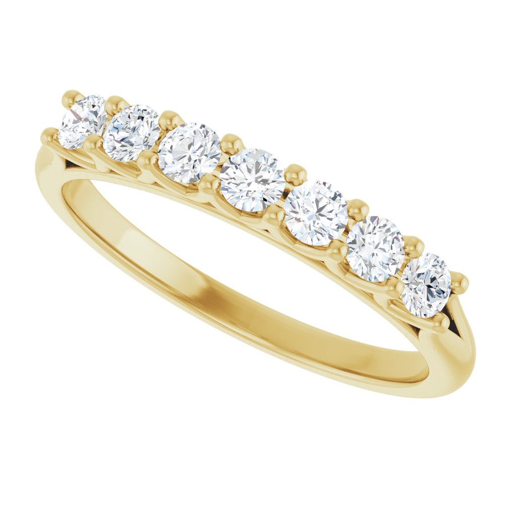 14K Yellow 3/8 CTW Lab-Grown Diamond Anniversary Band