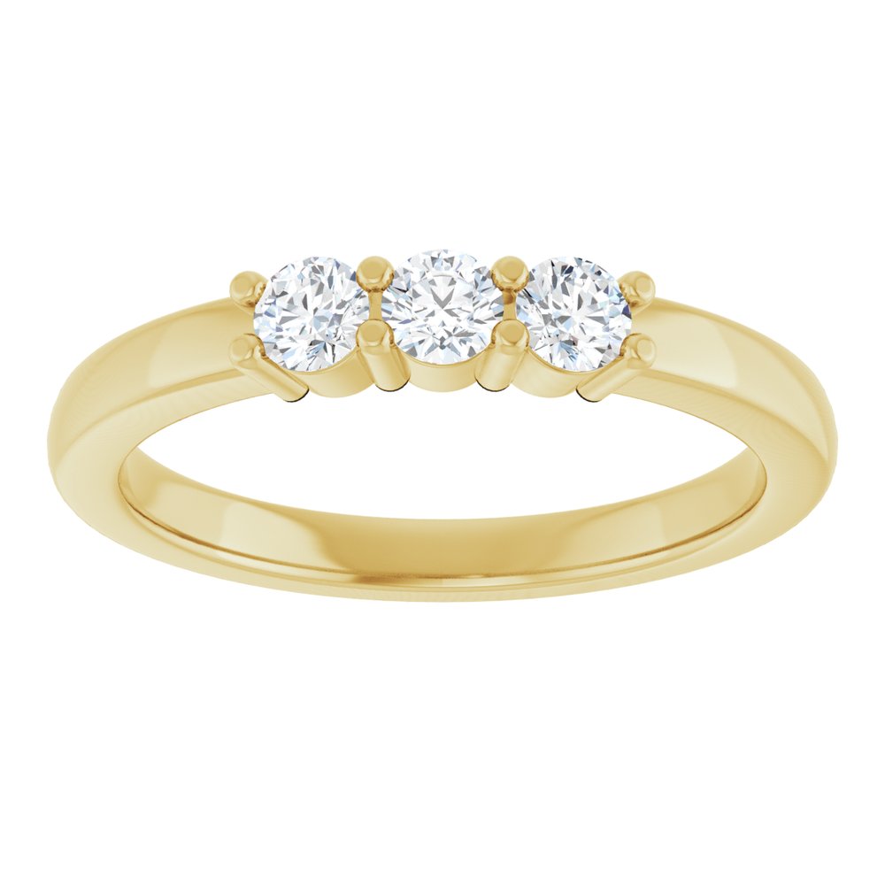 14K Yellow Gold 1/4 CTW Lab-Grown Diamond  Anniversary Band