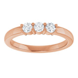 14K Rose Gold 1/3 CTW Natural Diamond Anniversary Band