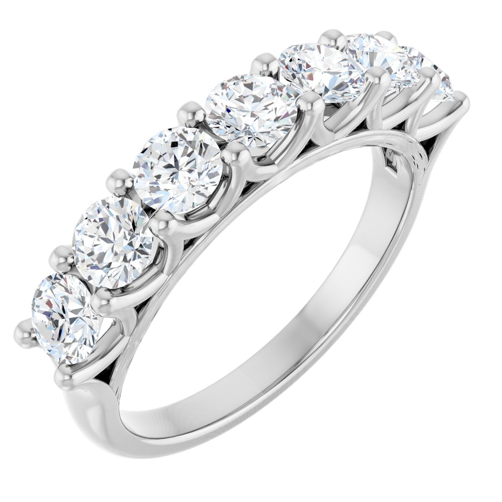 14K White Gold 1 1/3 CTW Lab-Grown Diamond Anniversary Band