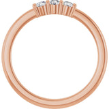 14K Rose Gold 1/5 CTW Natural Diamond Anniversary Band