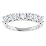 14K White 5/8 CTW Natural Diamond Anniversary Band