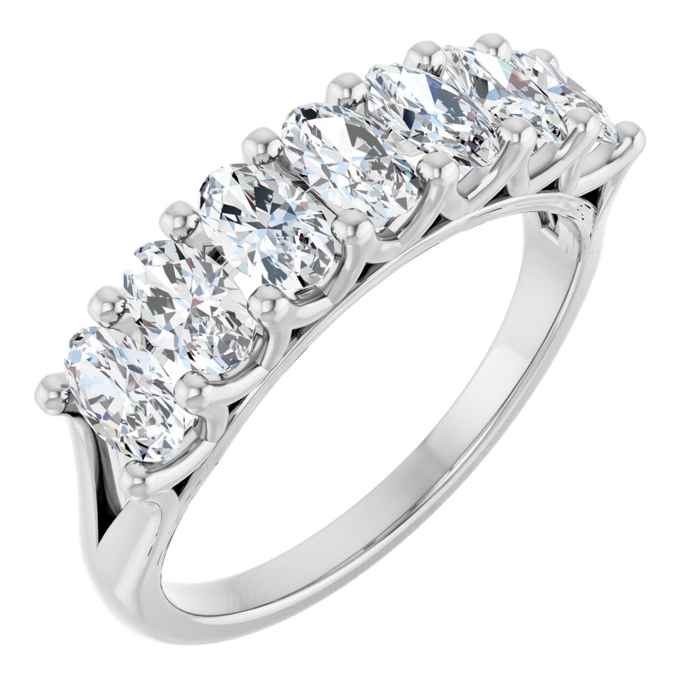 14K White Gold 1 1/3 CTW Lab-Grown Diamond Anniversary Band
