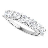 14K White 1 1/3 CTW Lab-Grown Diamond Anniversary Band