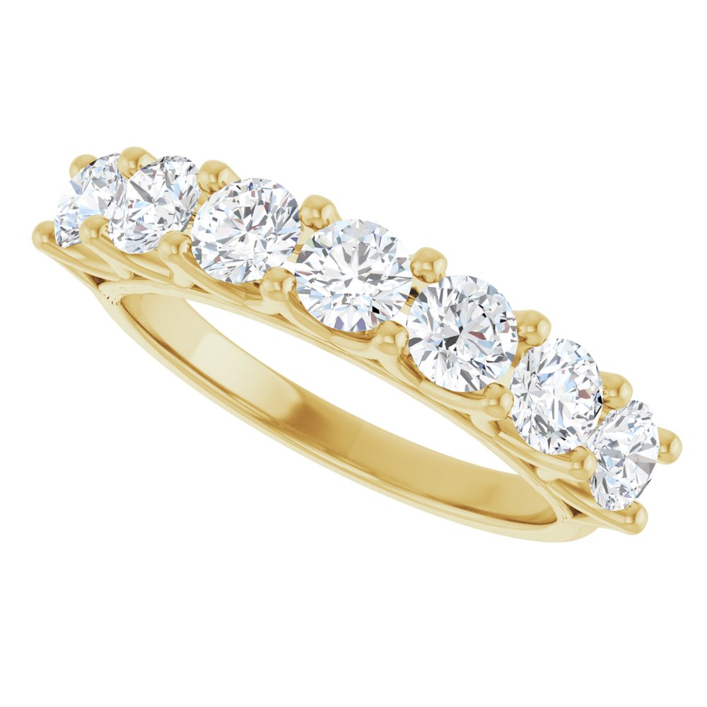 14K Yellow 1 1/3 CTW Lab-Grown Diamond Anniversary Band