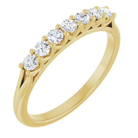 14K Yellow Gold 1/3 CTW Natural Diamond Anniversary Band