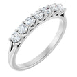 14K White 3/8 CTW Natural Diamond Anniversary Band