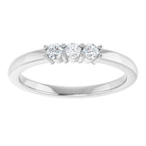 14K White 1/5 CTW Natural Diamond Anniversary Band