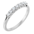 Platinum 1/5 CTW Natural Diamond Anniversary Band