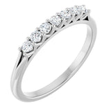 14K White 1/5 CTW Natural Diamond Anniversary Band