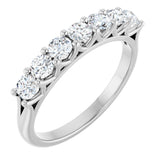 14K White 5/8 CTW Natural Diamond Anniversary Band