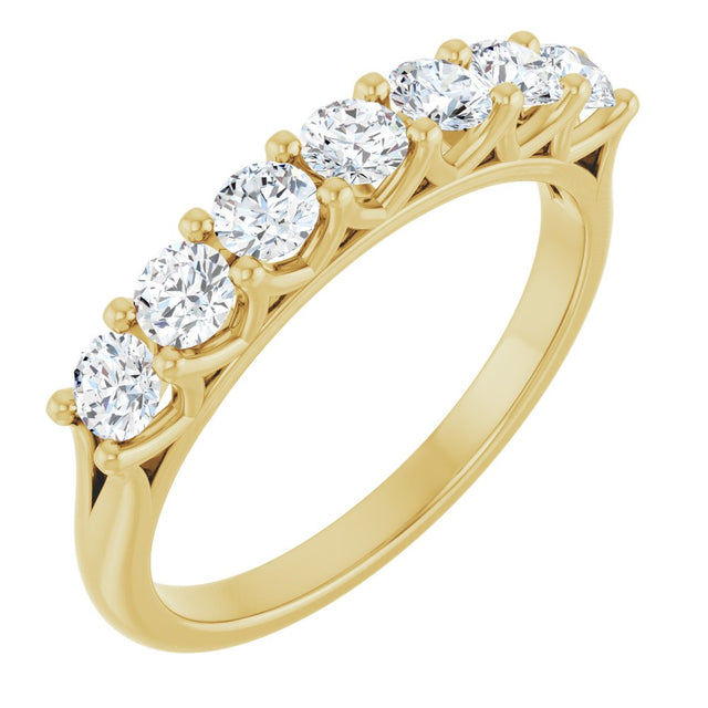 14K Yellow 3/8 CTW Lab-Grown Diamond Anniversary Band