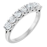 14K White 5/8 CTW Natural Diamond Anniversary Band