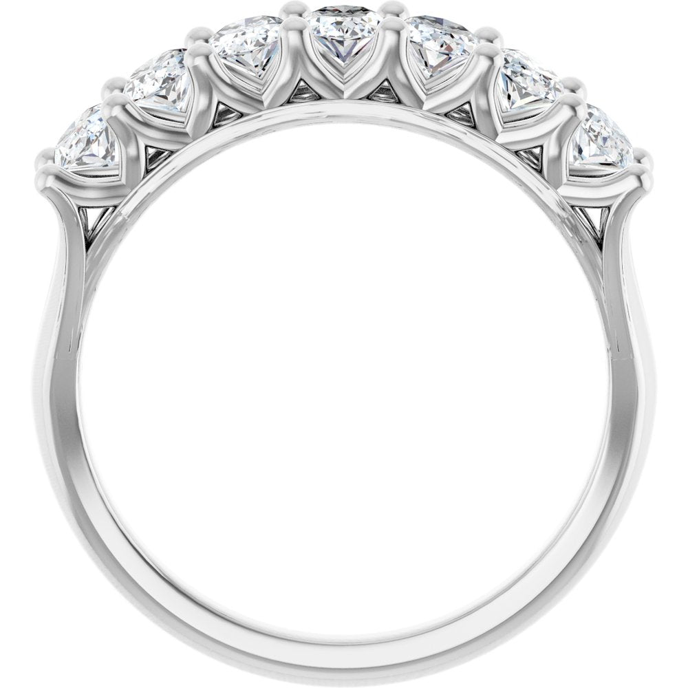 14K White Gold 1 1/3 CTW Lab-Grown Diamond Anniversary Band