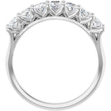 14K White Gold 1 1/3 CTW Lab-Grown Diamond Anniversary Band