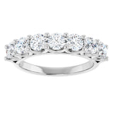 14K White 1 1/3 CTW Lab-Grown Diamond Anniversary Band