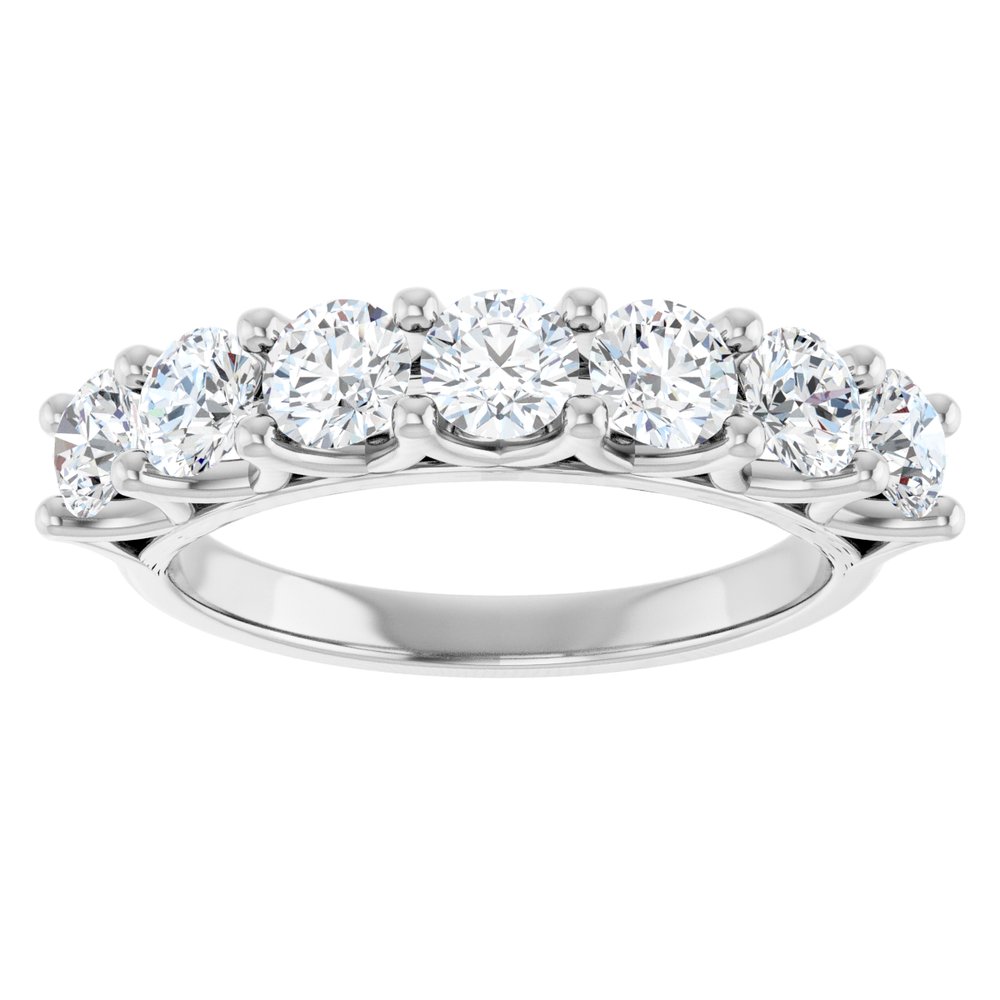 14K White Gold 1 1/3 CTW Lab-Grown Diamond Anniversary Band