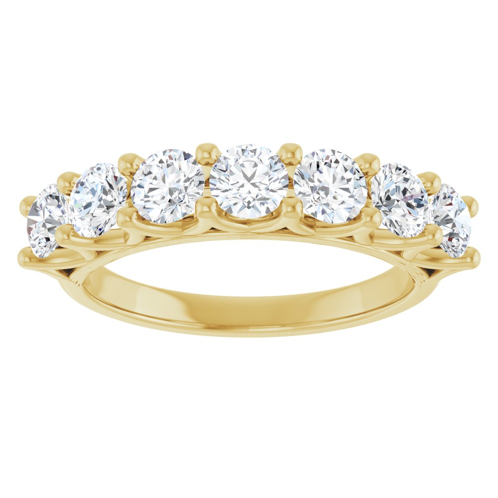 14K Yellow 1 1/3 CTW Lab-Grown Diamond Anniversary Band