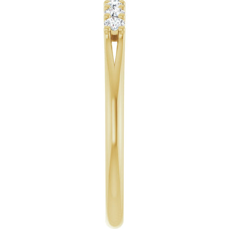14K Yellow Gold 1/5 CTW Natural Diamond Anniversary Band