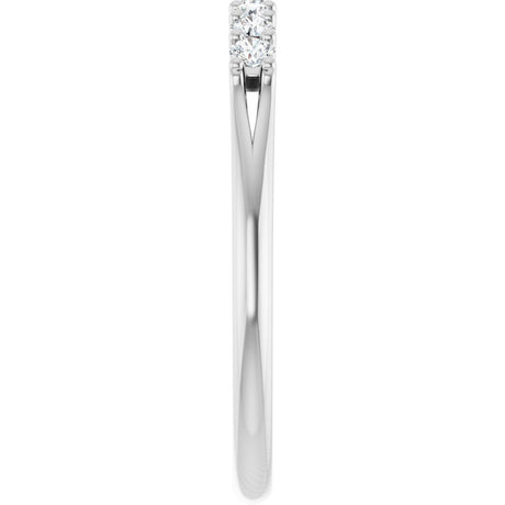 Platinum 1/5 CTW Natural Diamond Anniversary Band