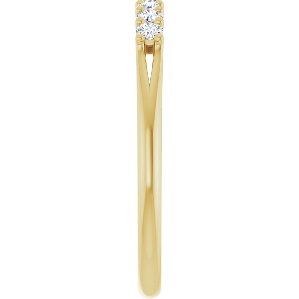 14K Yellow 1/5 CTW Natural Diamond Anniversary Band
