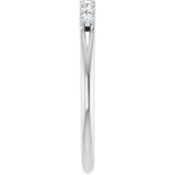Platinum 1/5 CTW Natural Diamond Anniversary Band