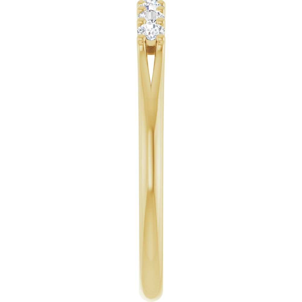 14K Yellow 1/5 CTW Natural Diamond Anniversary Band