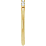 14K Yellow 1/5 CTW Natural Diamond Anniversary Band